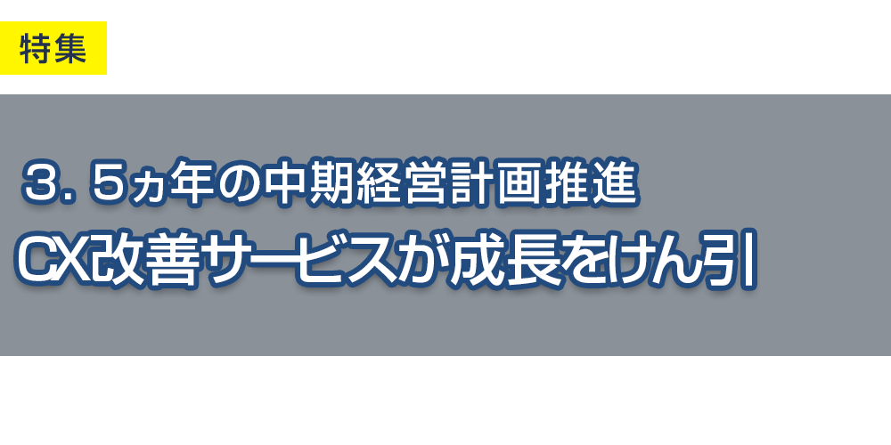 サイジニア、３．５ヵ年の中期経営計画推進、ＣＸ改善サービスが成長をけん引
