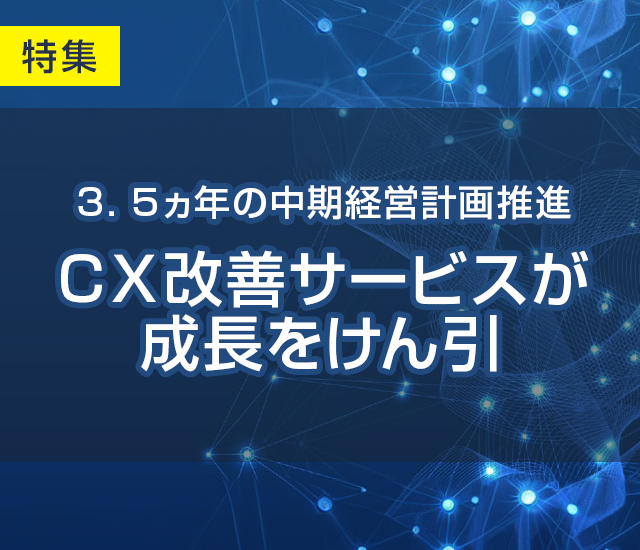 サイジニア、３．５ヵ年の中期経営計画推進、ＣＸ改善サービスが成長をけん引